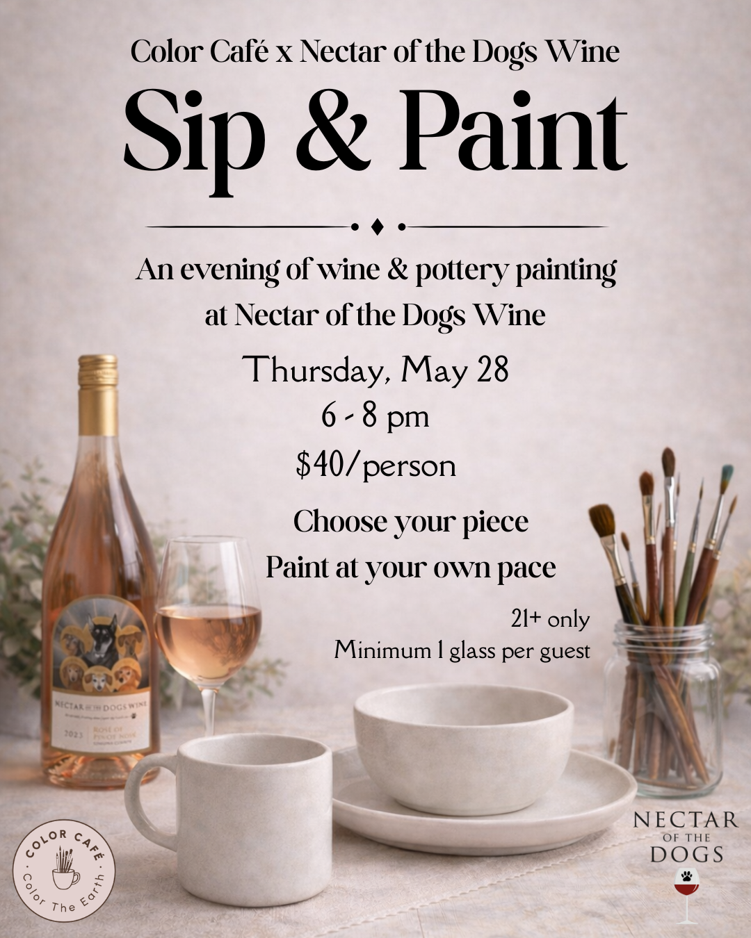 Sip & Paint @ Nectar of the Dogs Winery - 2nd edition
