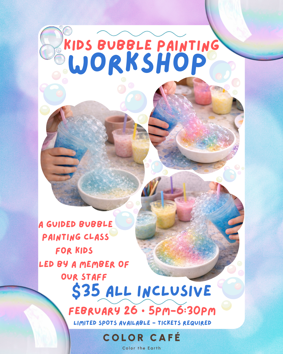 Kids Bubble Painting Workshop